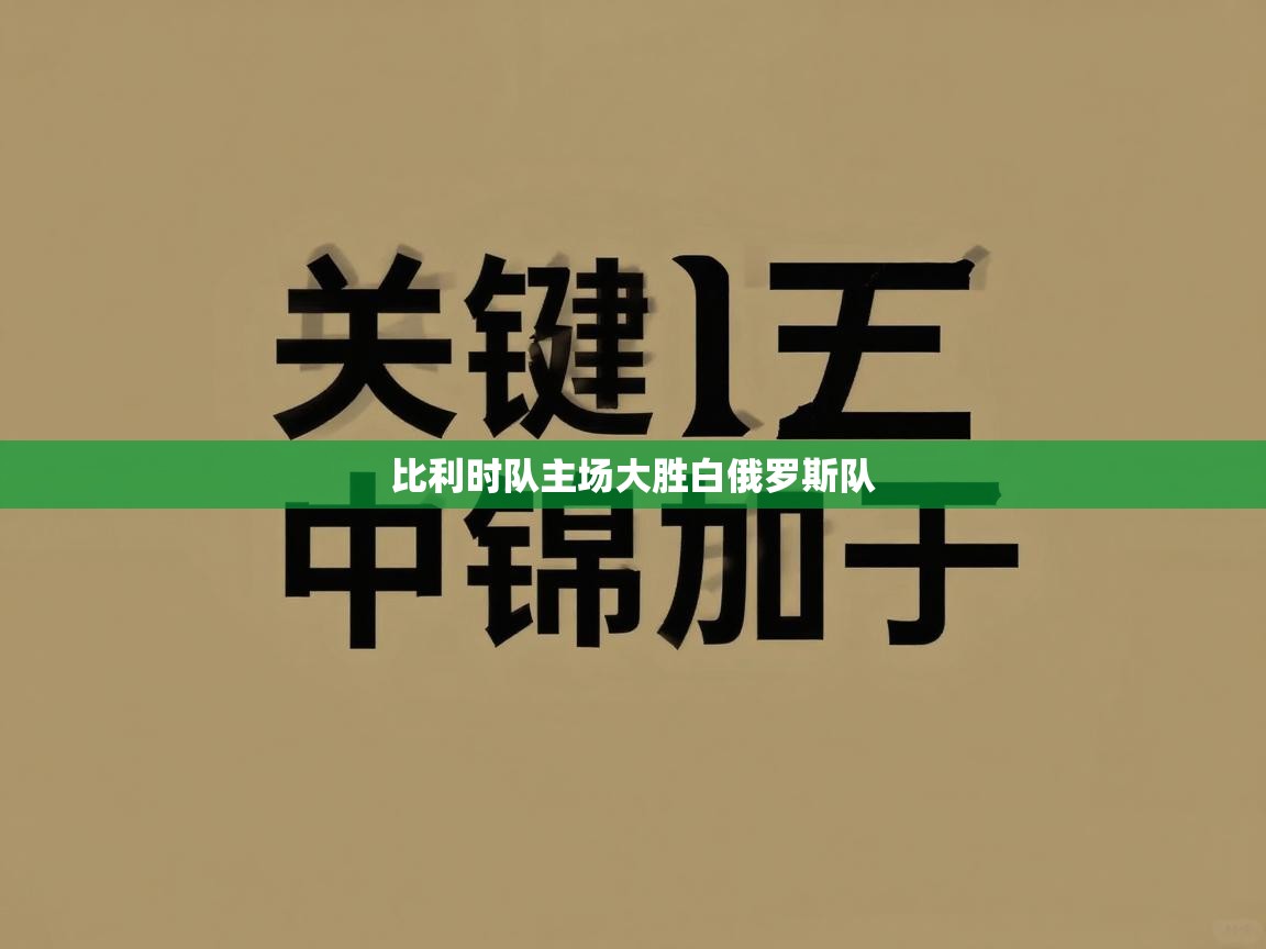 比利时队主场大胜白俄罗斯队  第2张